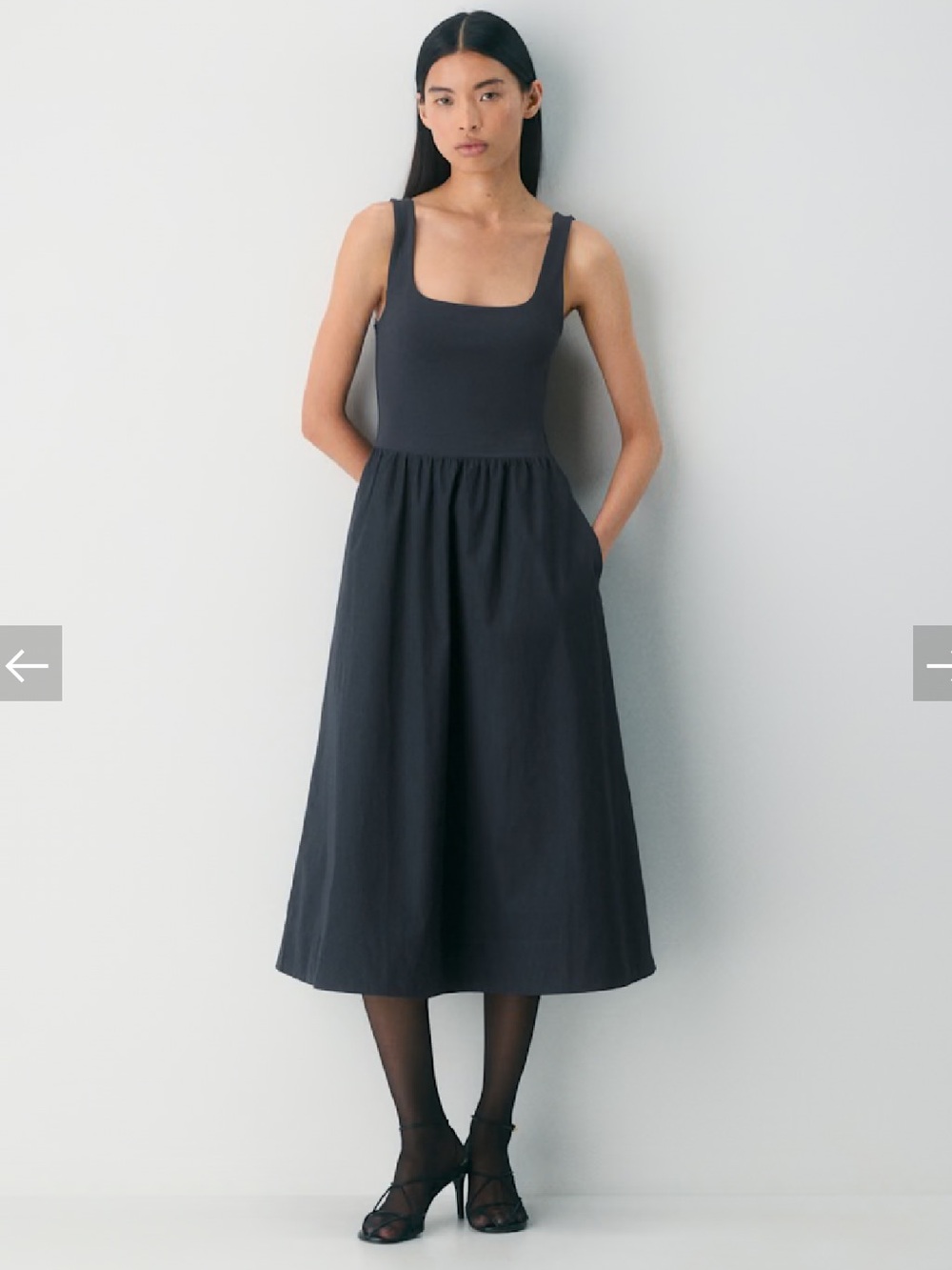 NWT Aritzia Babaton Revive Poplin Dress Size XS